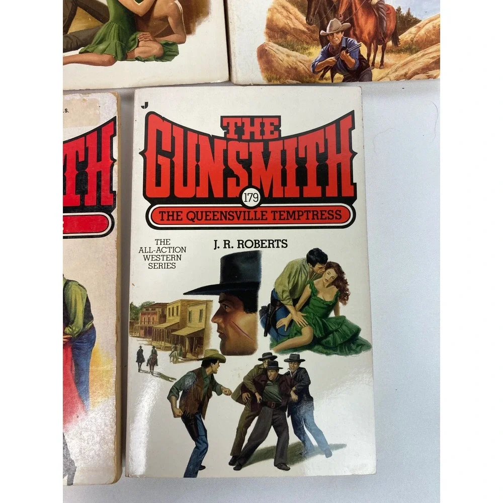 J.R. Roberts The Gunsmith Western Paperback Lot of 5 Nos 124, 129, 168 & 3 more!